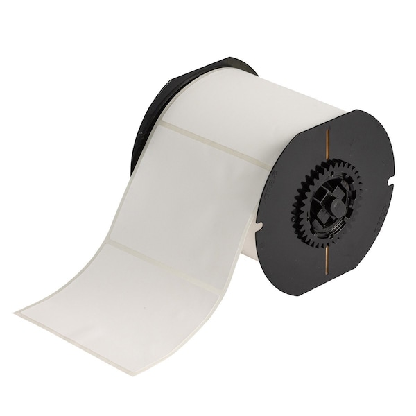 B33 Series Eco-Friendly Matte WT Polyester Labels 3 in H x 4 in W WT 500/RL